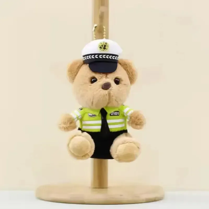 Traffic Cop Bear Brigade Plush Keychain - Image 13