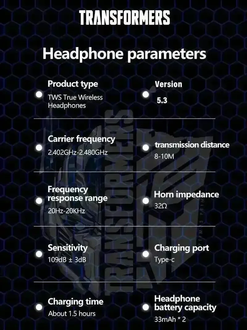 Transformers TF-T08 TWS Earphones - Image 17