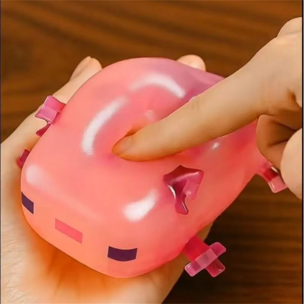 Translucent Axolotl Squeezable Toy - Image 3