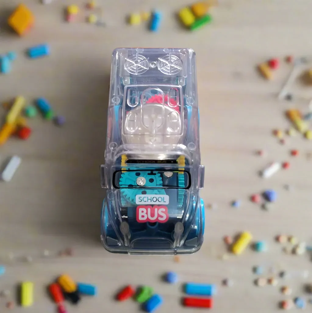 Transparent Gear School Bus Toy - Image 7