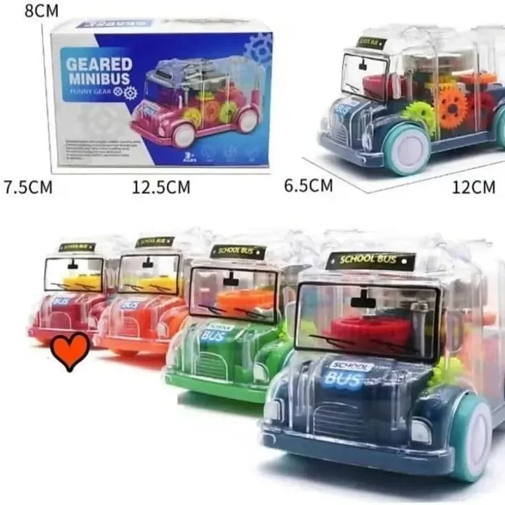 Transparent Gear School Bus Toy - Image 9