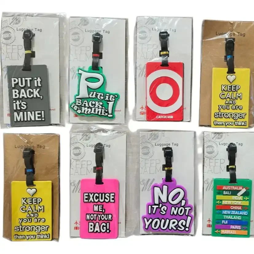 Trendy Travel Themed Luggage Tags - Image 4