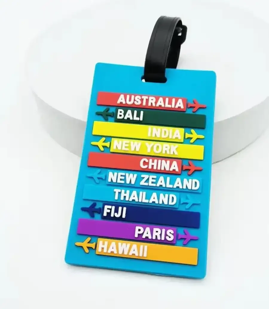 Trendy Travel Themed Luggage Tags - Image 7