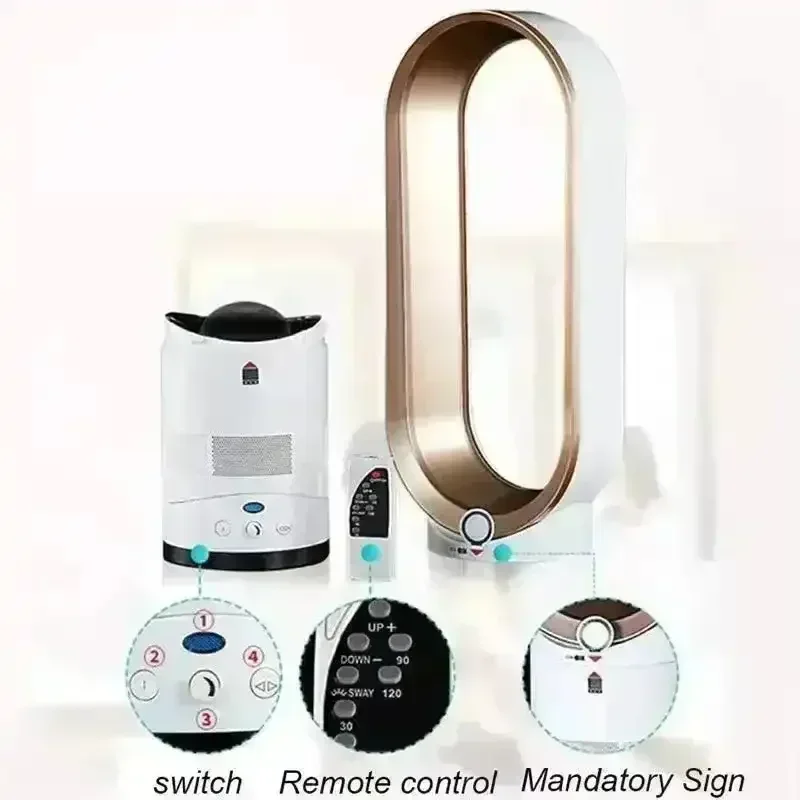 Turbo Cooling Air 40W Bladeless Tower Fan - Image 8