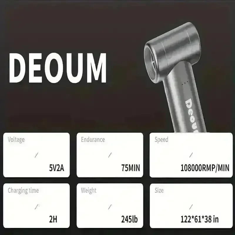 Turbo Speed Mini Portable Hair Dryer - Image 8