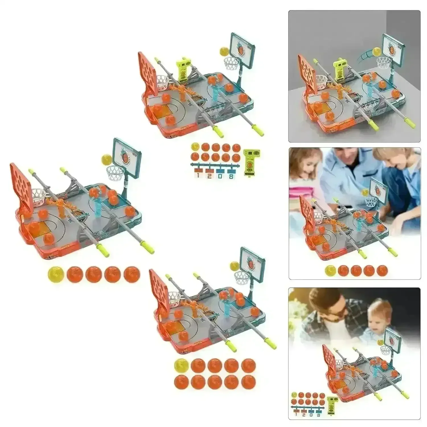 Two-Player Desktop Fooseball Style Basketball - Image 6