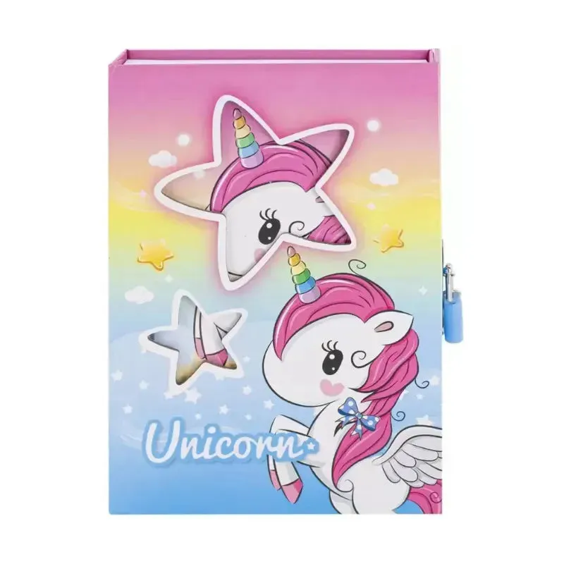 Unicorn Dreams A5 Diary With Lock