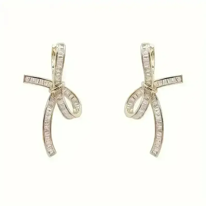 Unique Hollow Bow Stud Earrings - Image 6