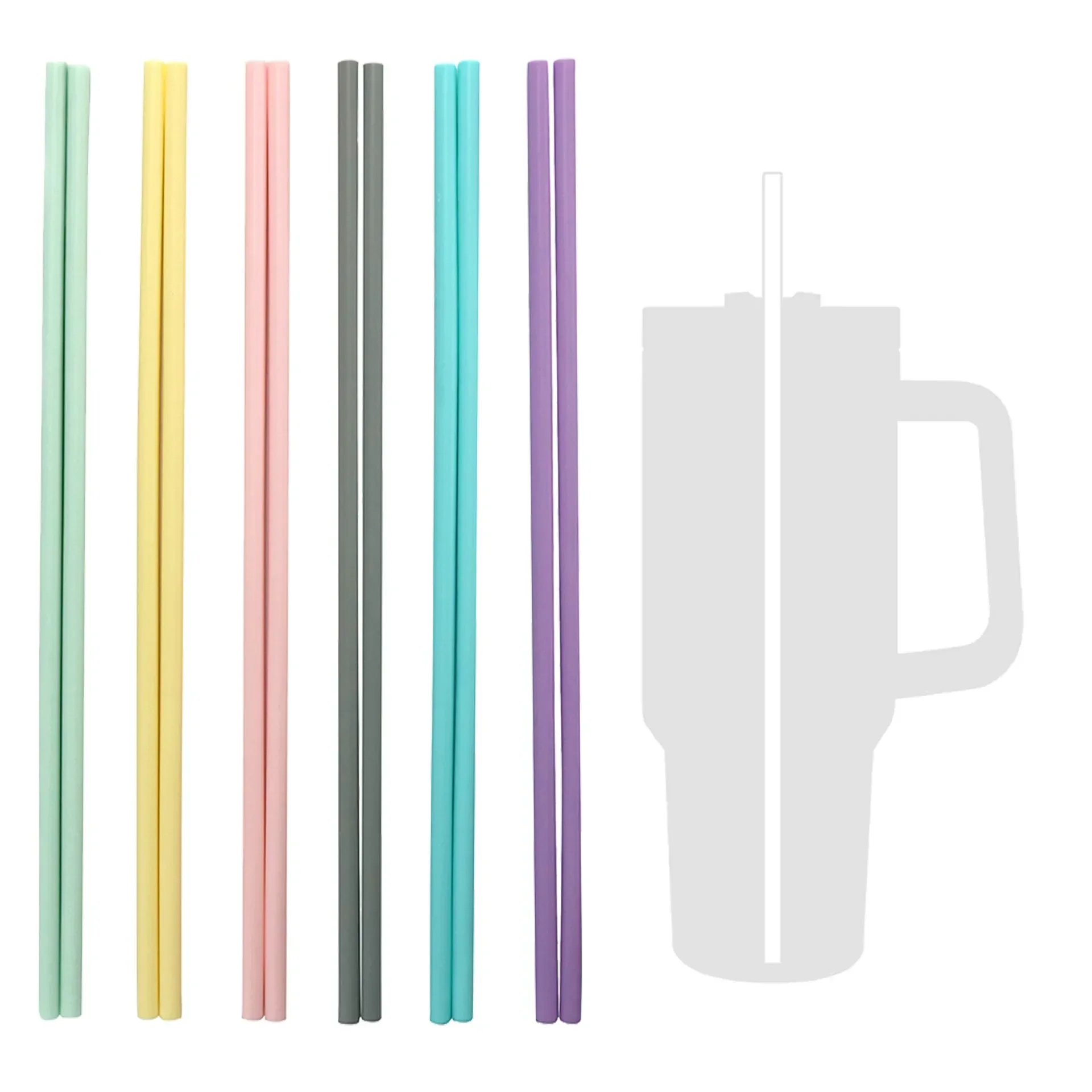 Universal Silicone Straws & Brush Set For Stanley Tumbler - Image 5