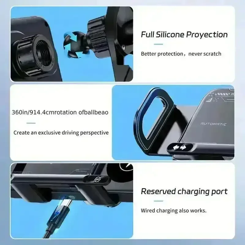 Universal 15W Wireless Car Charger Mount - Image 6