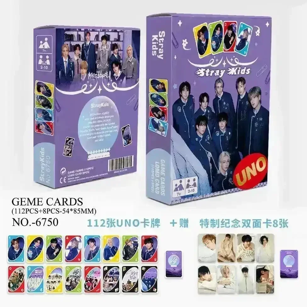 UNO BTS Stray Kids Card Game - Image 2