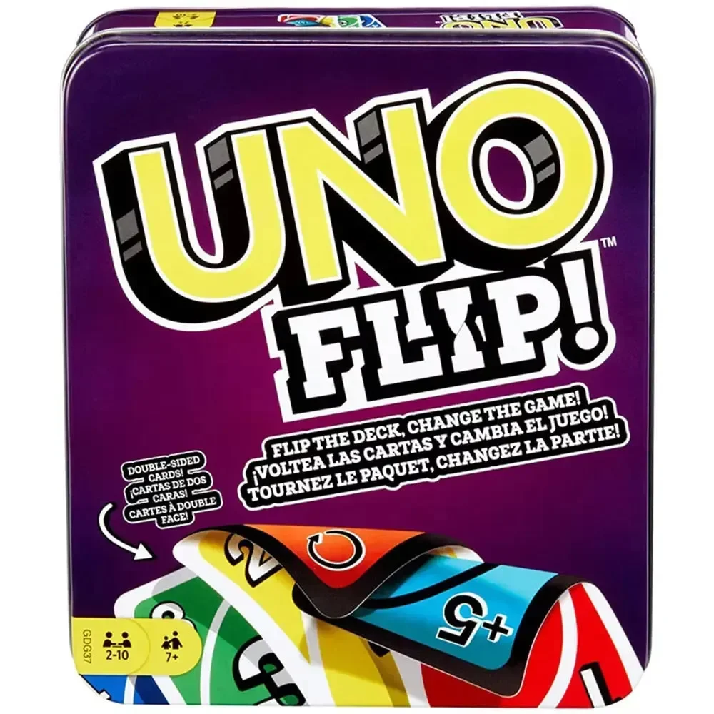 UNO Flip Card Game (Tin Box Edition)