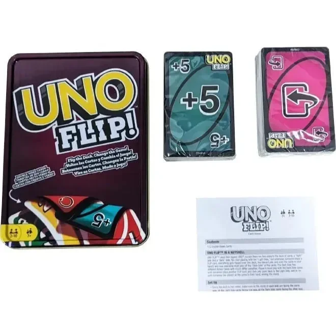 UNO Flip Card Game (Tin Box Edition) - Image 7