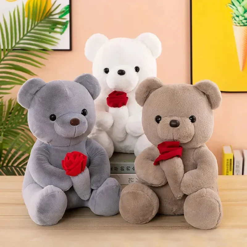 Valentine Rose Teddy Bear (30 cm) - Image 2