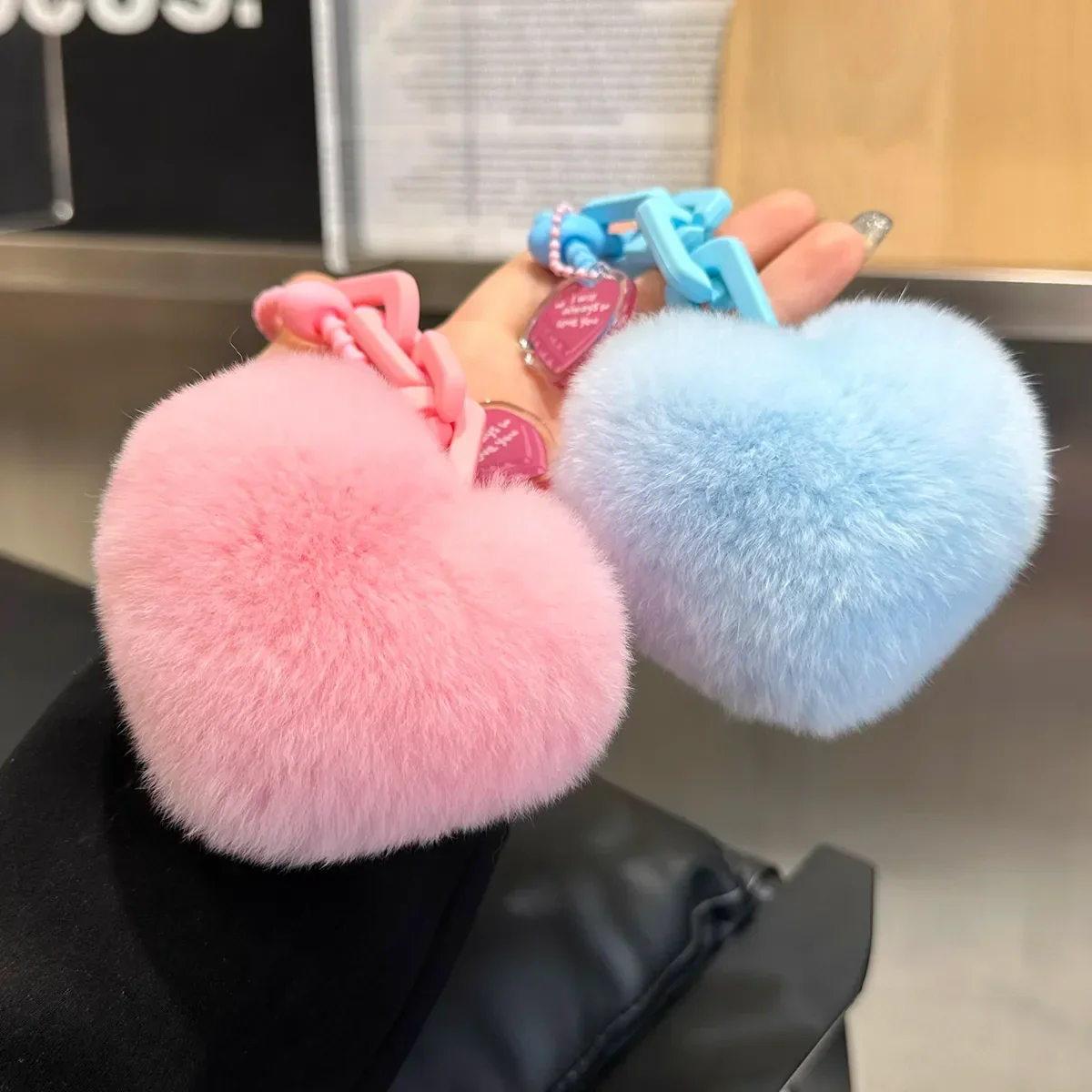 Velvet Heart Premium Plush Keychain - Image 5