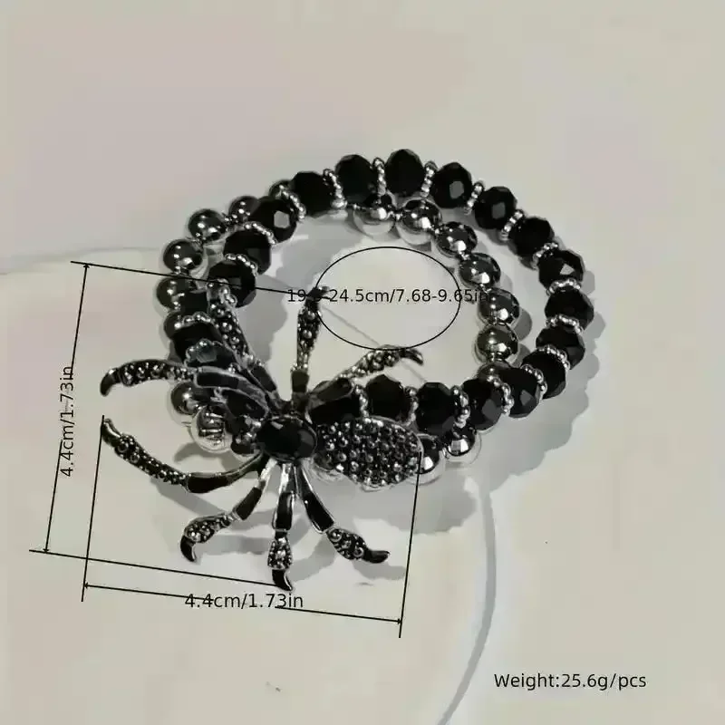 Vintage Gothic Spider Charm Bracelet - Image 5