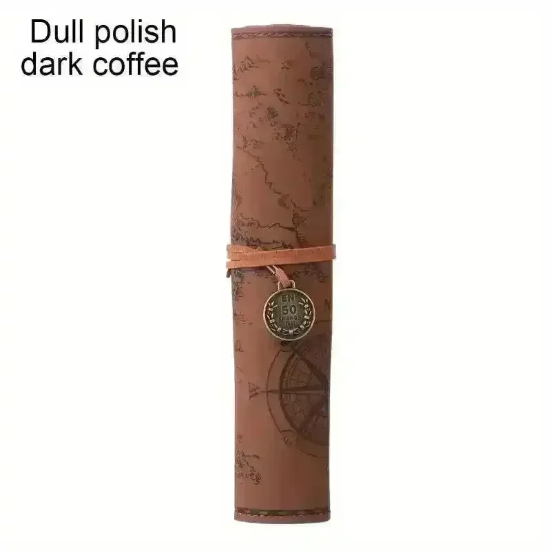 Vintage Treasure Map Leather Pencil Roll - Image 10