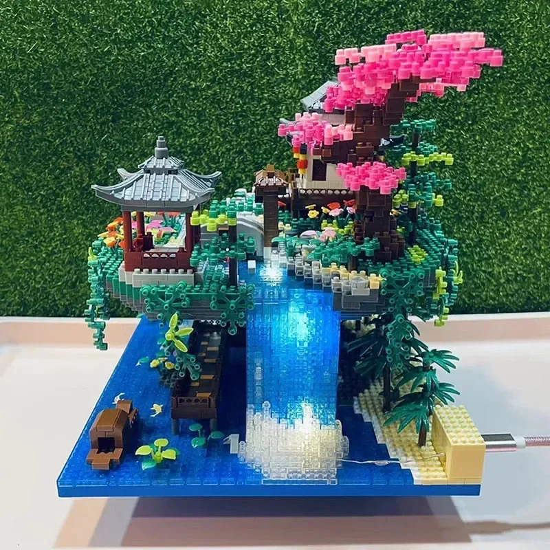 Japanese Sakura Floating Island Building Blocks - Image 9