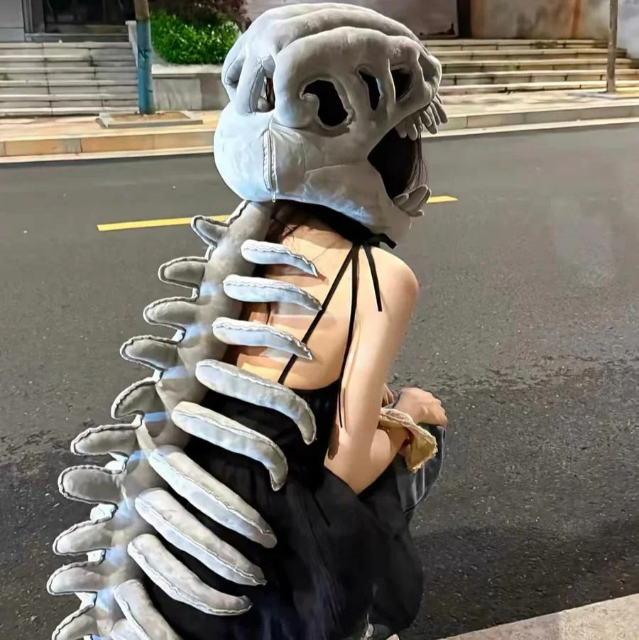 Wearable Dino-Bone Plushie