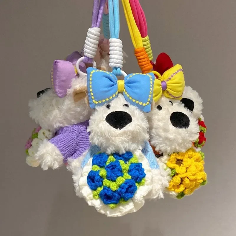 West Highland Floral Gift Plush Keychain - Image 2