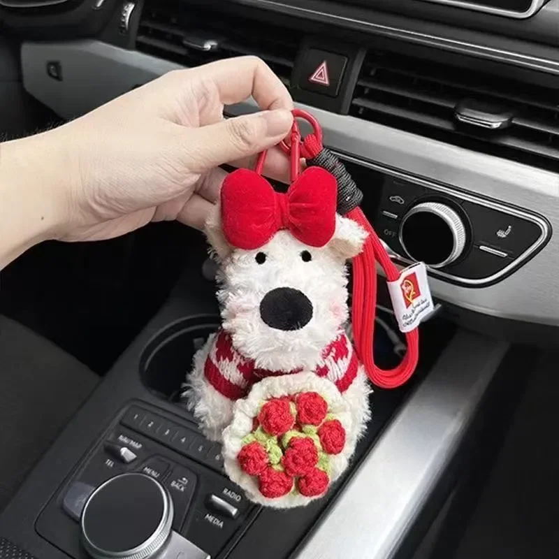 West Highland Floral Gift Plush Keychain - Image 9