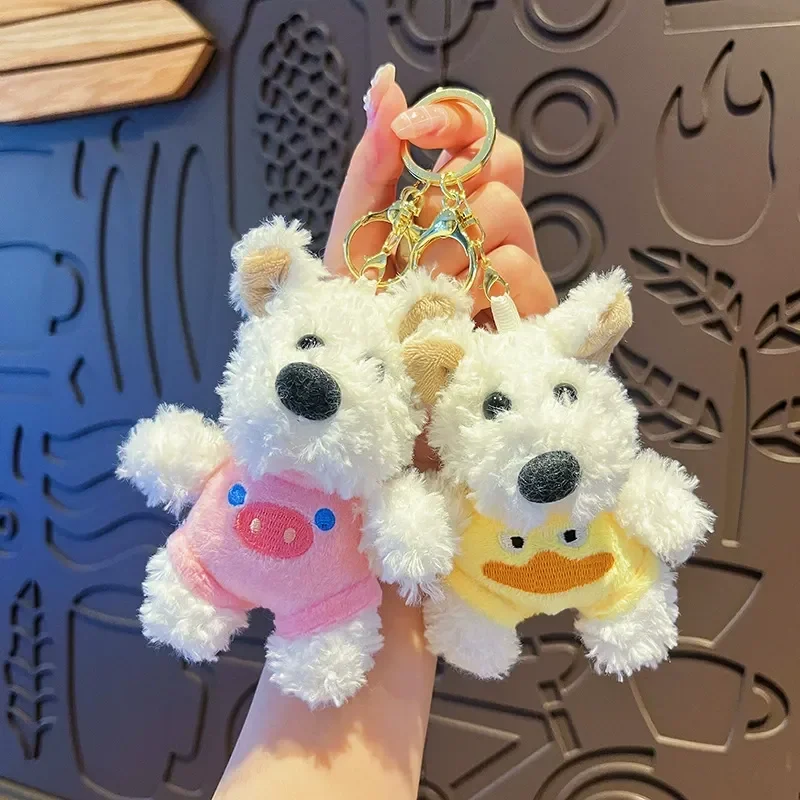 West Highland Pup Dress-up Plush Keychain