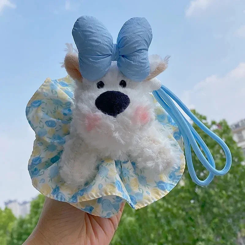 West Highland Puppy Charm Plush Keychain - Image 2