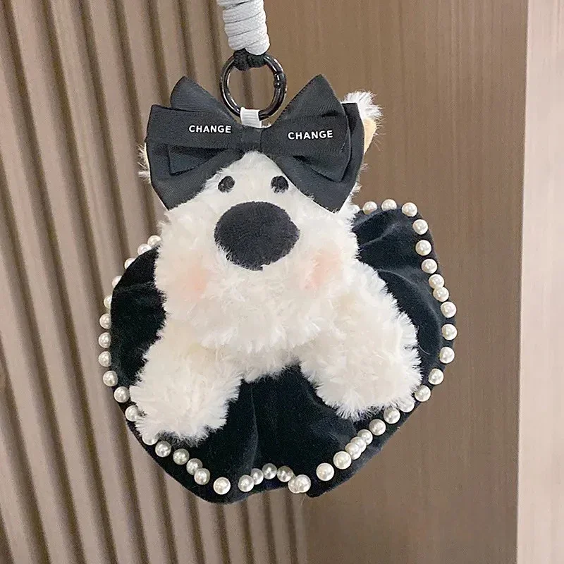 West Highland Puppy Charm Plush Keychain - Image 3
