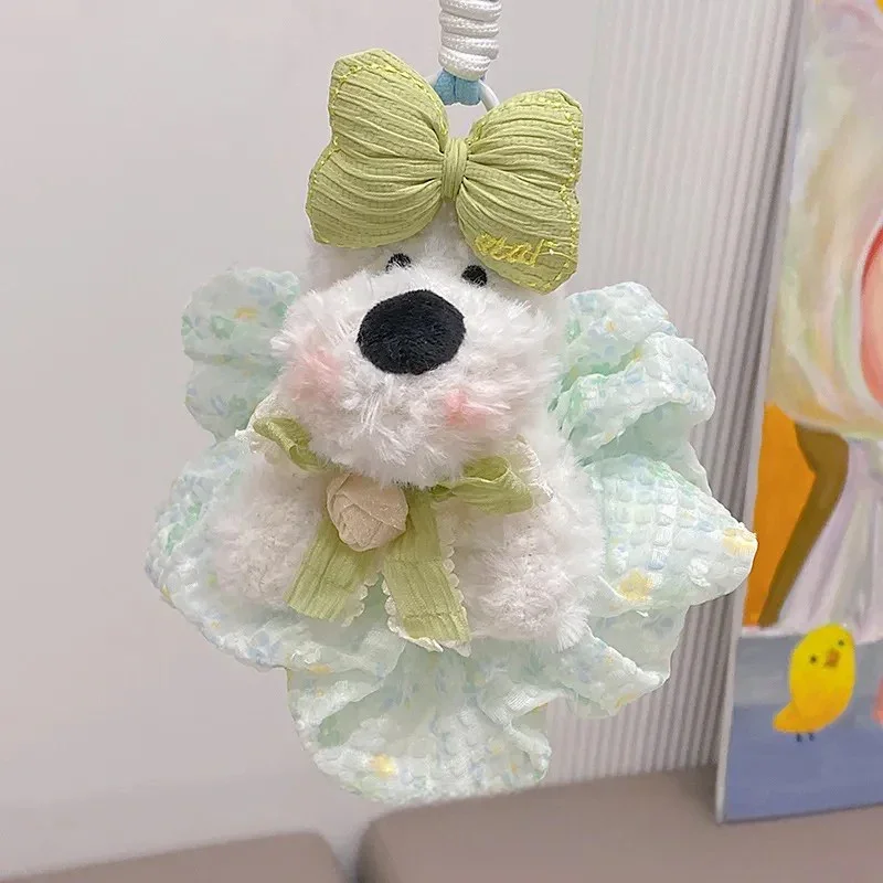 West Highland Puppy Charm Plush Keychain - Image 4