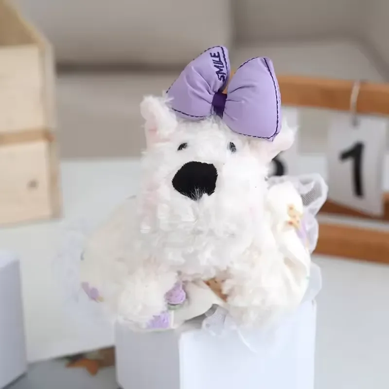 West Highland Puppy Charm Plush Keychain - Image 7