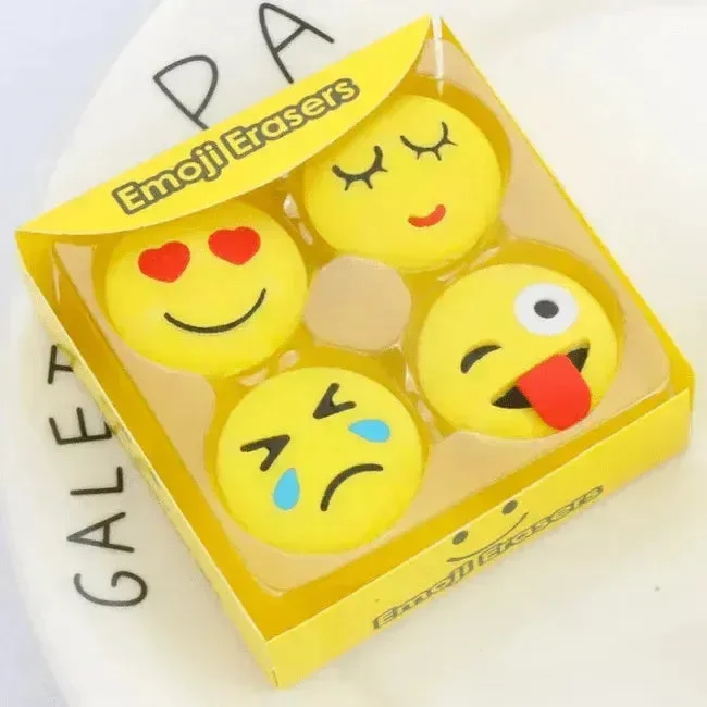 Whimsical Smiley Emoji Eraser (Pack of 4) - Image 10
