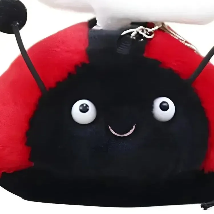 Whimsical Wings Plush Ladybug Keychain - Image 5