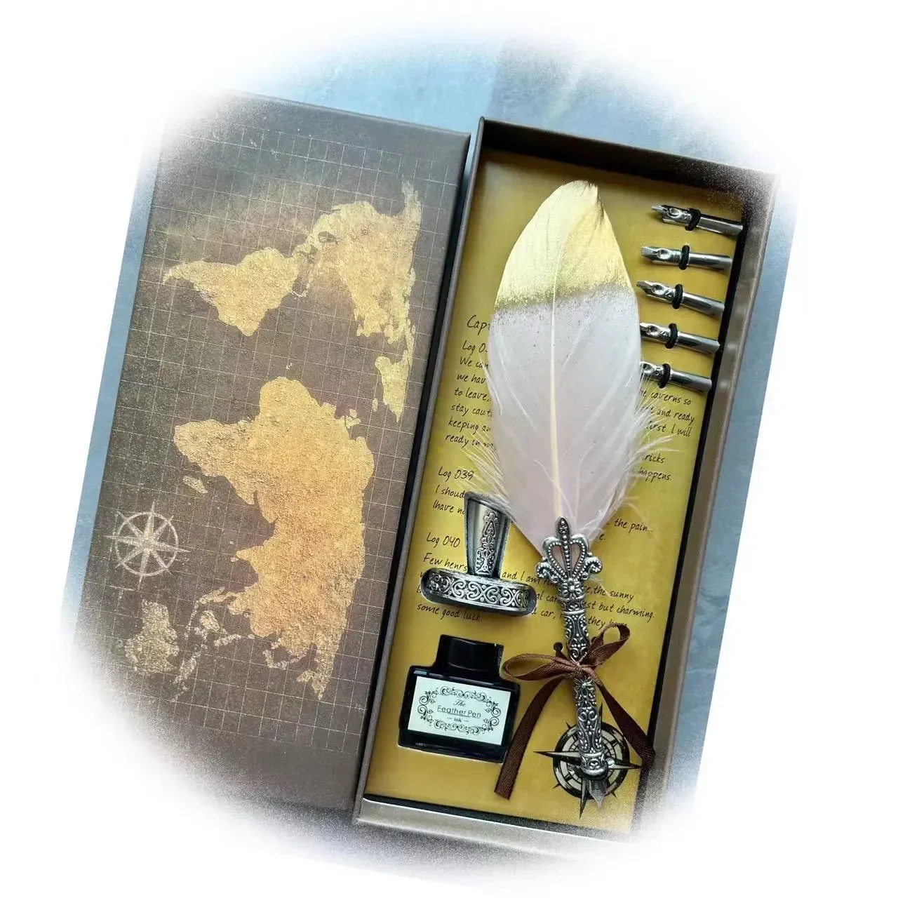 Wizarding Quill Feather Pen & Ink Set - Image 6