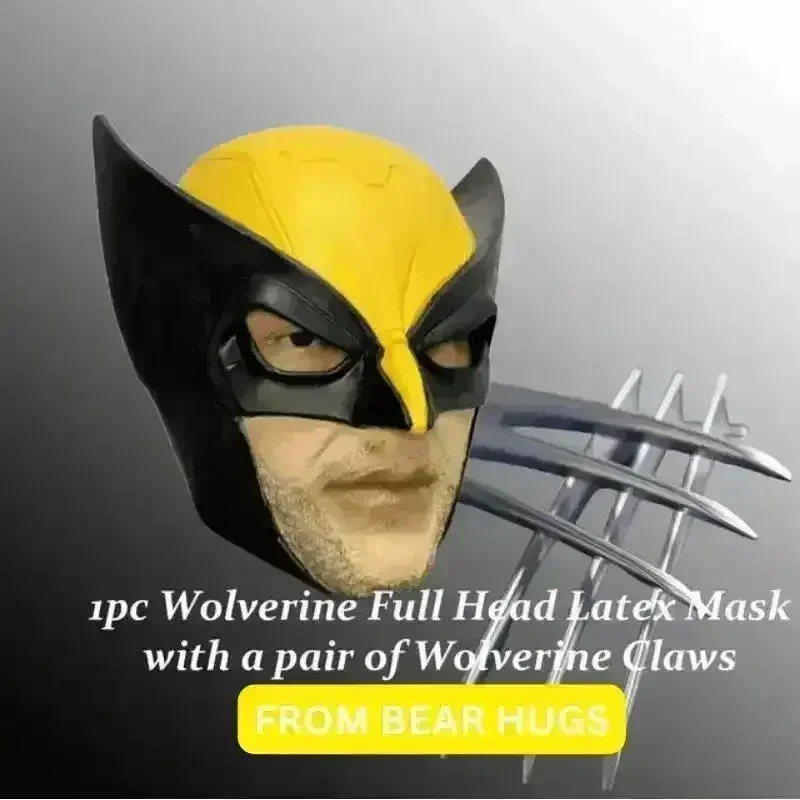 Wolverine Cosplay Face Mask with Claws - Image 14