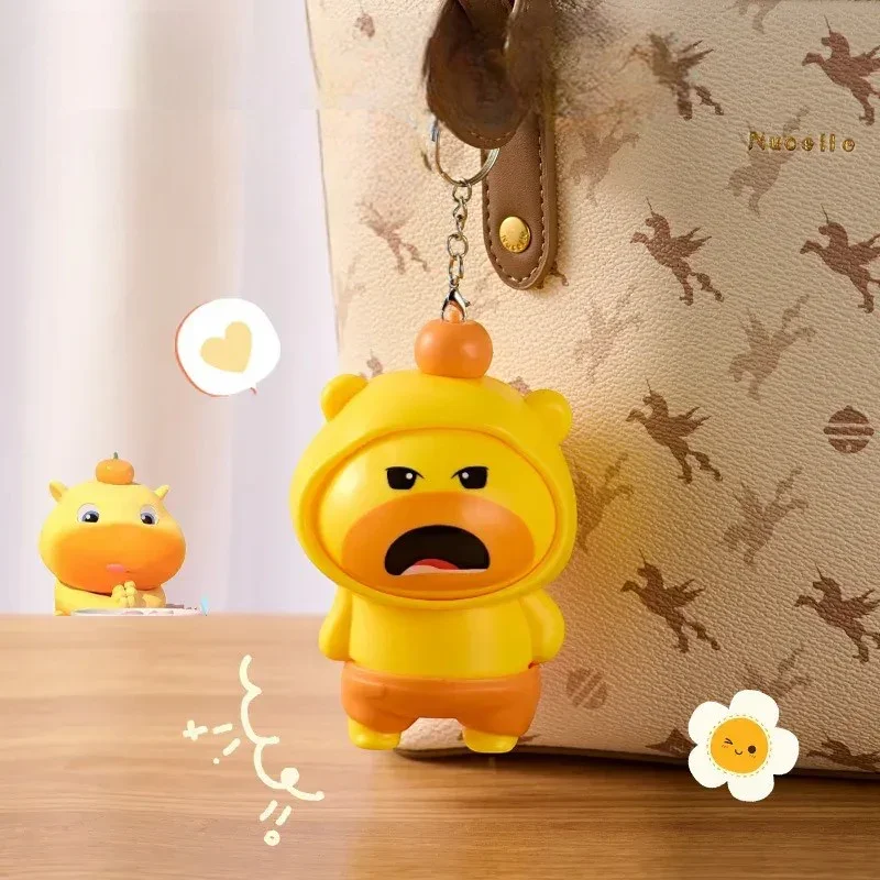 Yellow Capybara Face Changing Keychain - Image 3