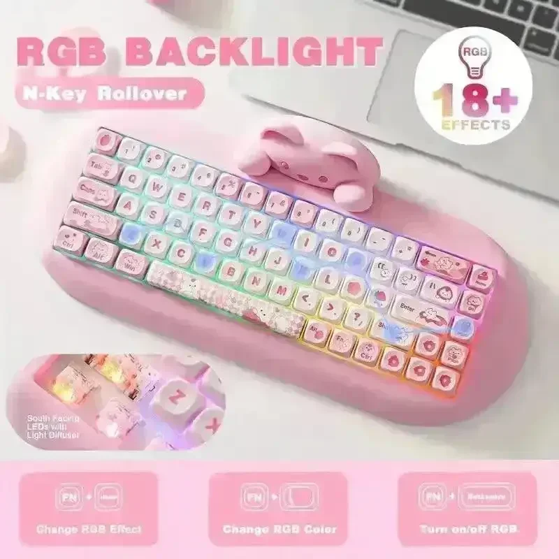 YUNZII C68 Wireless Mechanical Keyboard - Image 9