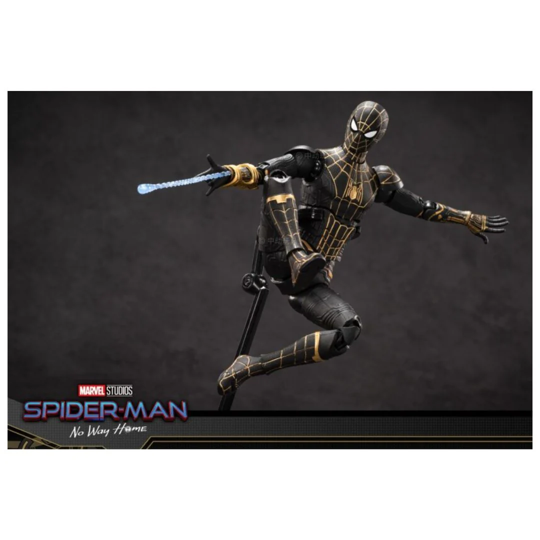 ZD Toys Spider-Man Black & Gold Suit Action Figure - Image 11