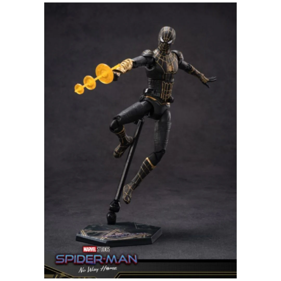 ZD Toys Spider-Man Black & Gold Suit Action Figure - Image 12