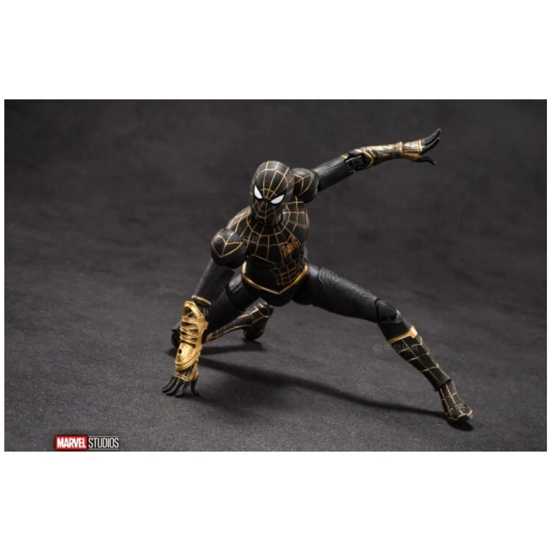 ZD Toys Spider-Man Black & Gold Suit Action Figure - Image 6