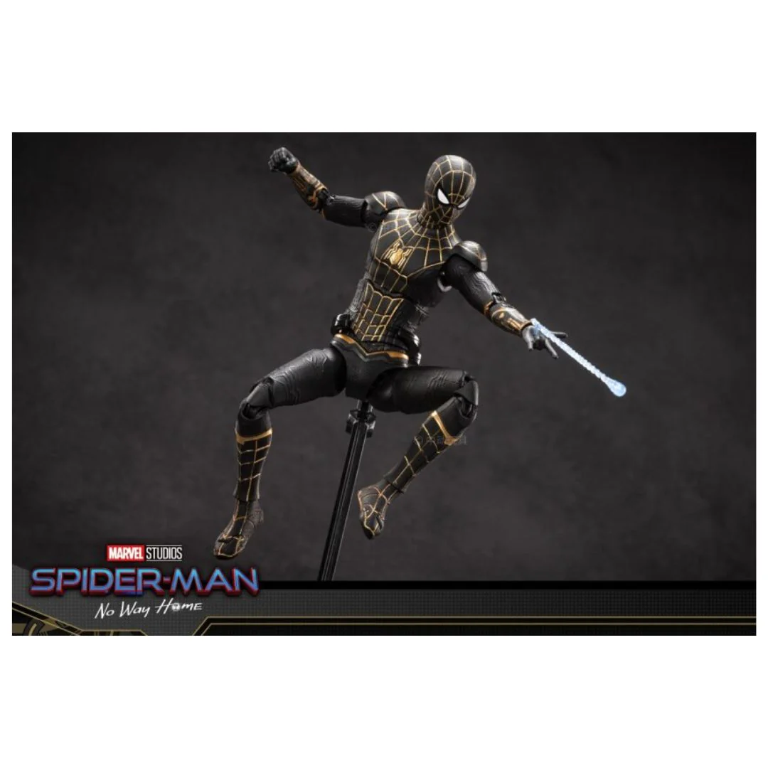 ZD Toys Spider-Man Black & Gold Suit Action Figure - Image 7