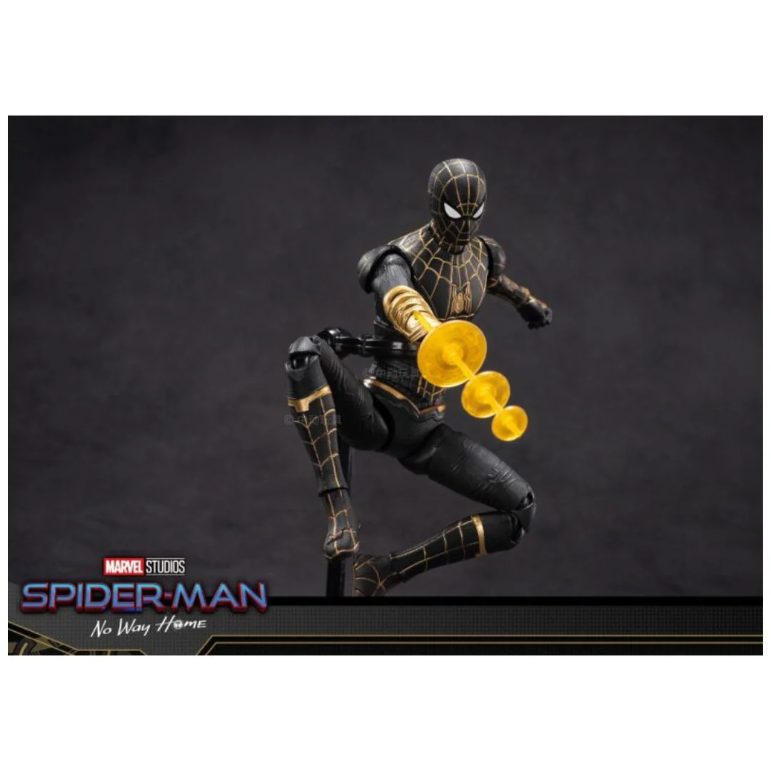 ZD Toys Spider-Man Black & Gold Suit Action Figure - Image 9