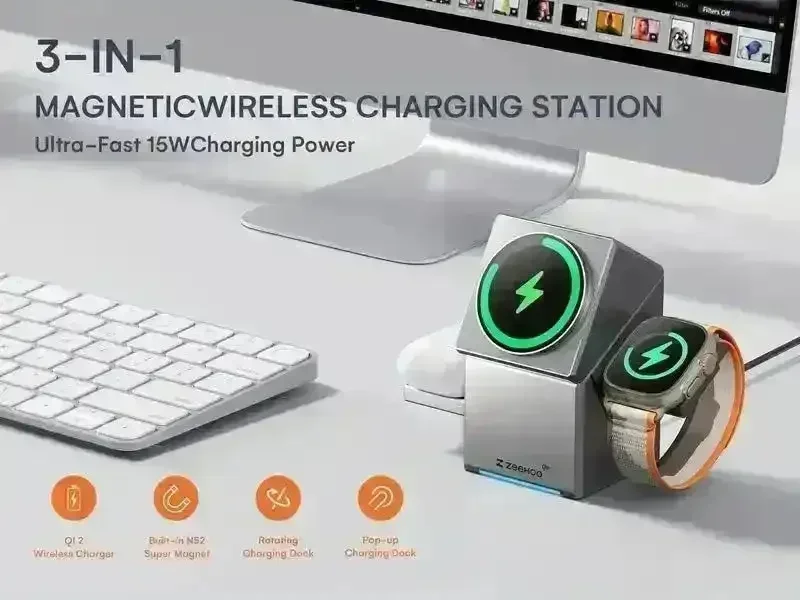 Zeehoo CubeTrick-X 3-in-1 Wireless Charging Station - Image 11