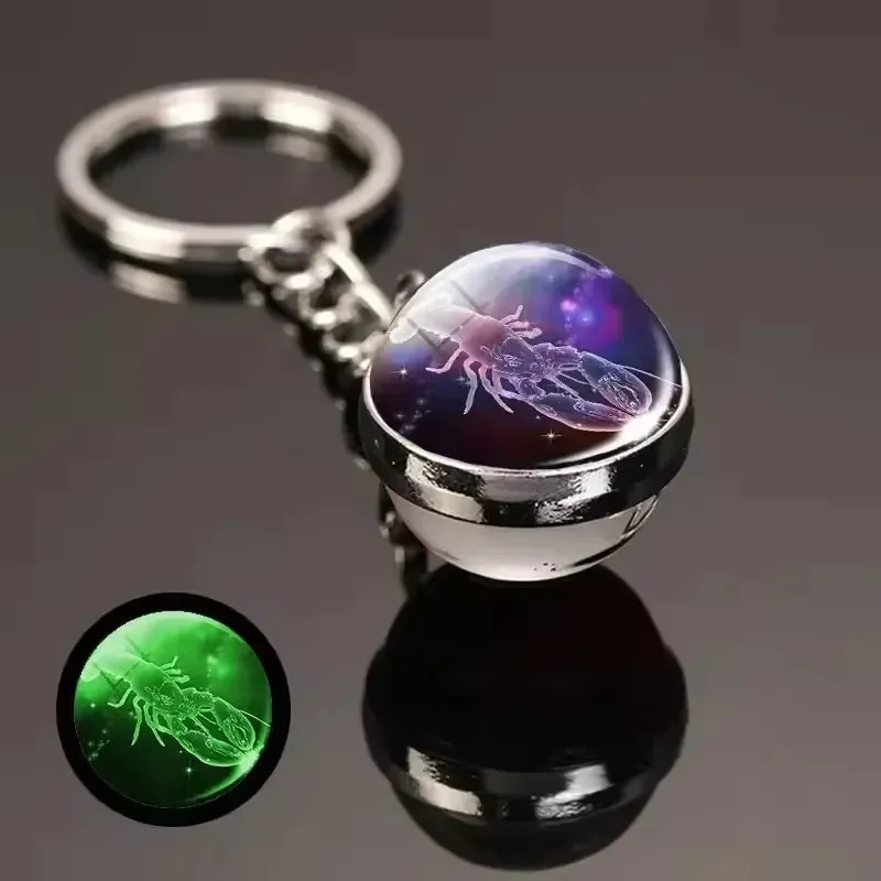 Zodiac Glimmer Orb Keychain - Image 11