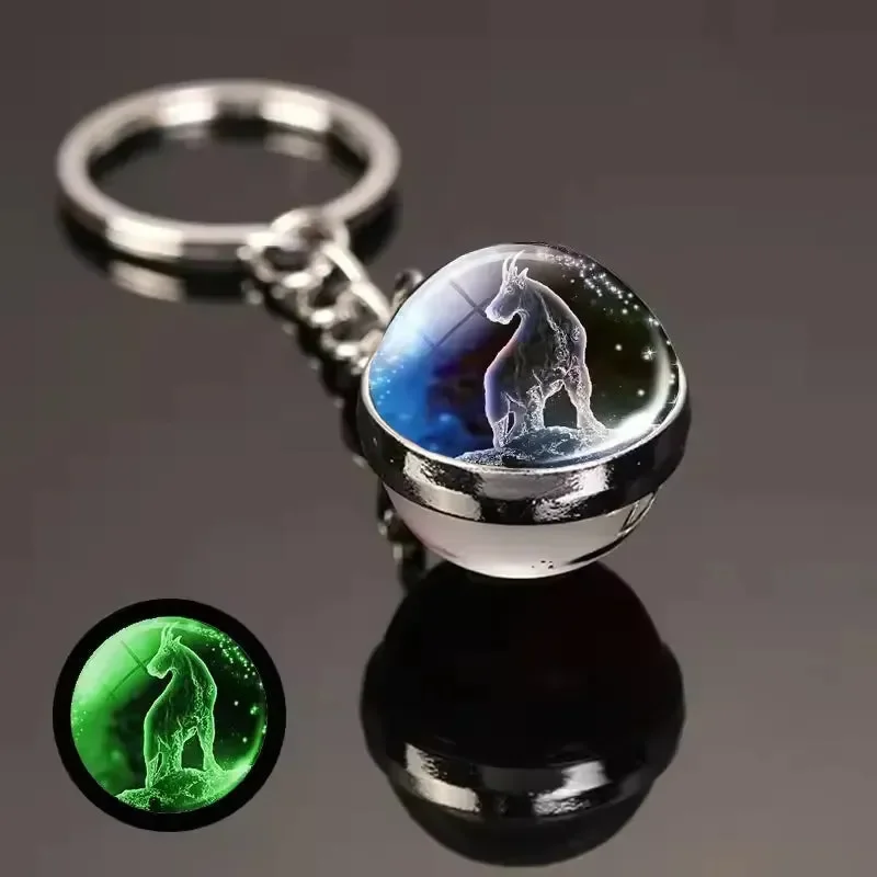 Zodiac Glimmer Orb Keychain - Image 13