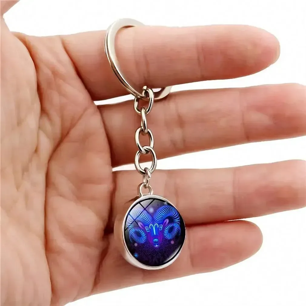 Zodiac Glimmer Orb Keychain - Image 4