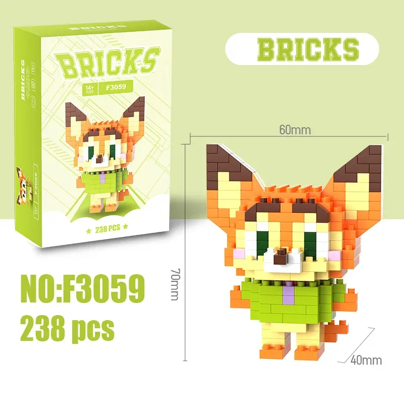 Zootopia Bricks Micro Building Blocks - Image 4